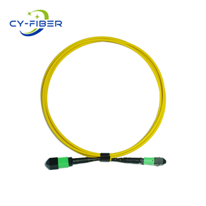 OS2 24芯MPO/MTP® APC（母頭）轉(zhuǎn)MPO/MTP® APC（母頭）單模光纖跳線，極性B